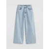 LCW Kids Mavi Wideleg Taşlı Kız Çocuk Jean Pantolon