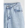 LCW Kids Mavi Wideleg Taşlı Kız Çocuk Jean Pantolon
