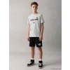 LCW Kids Gri Brawl Stars Baskılı Erkek Çocuk Şortlu Pijama Takımı