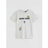 LCW Kids Gri Brawl Stars Baskılı Erkek Çocuk Şortlu Pijama Takımı