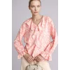Defacto G8784AXPN111 Pembe Desenli Uzun Kollu Bluz