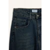 Defacto H4166AXNM28 Mavi 90s Wıde Leg Yüksek Bel Jean Yıkamalı Pantolon