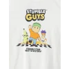 LCW Kids Ekru Stumble Guys Baskılı Erkek Çocuk Şortlu Pijama Takımı