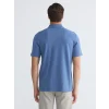 LCWAIKIKI Classic İndigo Polo Yaka Pike Erkek Tişört