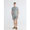 LCWAIKIKI Classic Gri Polo Yaka Erkek Tişört