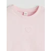 LCW Kids Pembe Nakışlı Kız Çocuk Tişört