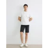 LCW Jeans Siyah Standart Kalıp Erkek Jean Şort