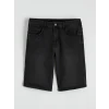 LCW Jeans Siyah Standart Kalıp Erkek Jean Şort