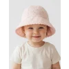 LCW baby Pembe Çiçek Nakışlı Kız Bebek Bucket Şapka