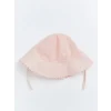 LCW baby Pembe Çiçek Nakışlı Kız Bebek Bucket Şapka