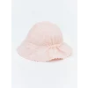 LCW baby Pembe Çiçek Nakışlı Kız Bebek Bucket Şapka