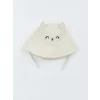 LCW baby Ekru 3 Boyutlu Kız Bebek Bucket Şapka
