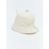 LCW baby Ekru 3 Boyutlu Kız Bebek Bucket Şapka