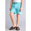 Defacto B7494A8TR174 Turkuaz Basic Düz Deniz Şortu Erkek Çocuk