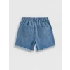 LCW Kids İndigo Yırtık Detaylı Kız Çocuk Şort Etek
