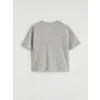 LCW Kids Gri Kısa Kollu Kız Çocuk Tişört ve Tayt