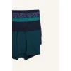 Defacto H0705A8NV135 Lacivert Hayvan Desenli Penye 3lü Boxer Erkek Çocuk
