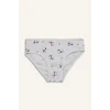 Defacto H0183A8WT34 Beyaz Snoopy Baskılı Penye 3lü Slip Külot Kız Çocuk