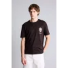 Defacto G5581AXBN337 Kahve REGULAR FIT %100 Pamuk Baskılı Tişört