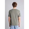 Defacto G5583AXKH422 Haki REGULAR FIT %100 Pamuk Baskılı Tişört