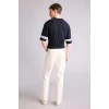 Defacto F9005AXWT34 Beyaz Esnek Belli Carrot Fit Jean Pantolon