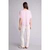 Defacto G4618AXPR336 Mor Pijama Takımı Üst Desenli Alt