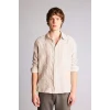 Defacto F8607AXBG766 Bej %100 Pamuk Boxy Fit Gömlek
