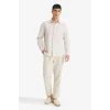 Defacto E7741AXER22 Ekru REGULAR FIT %100 Pamuk Gömlek