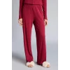 Defacto G0222AXBR205 Bordo Pijama Takımı Regular Fit Pointel Kumaş Uzun Kollu Üst Uzun Alt