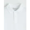 LCW Kids Beyaz Polo Yaka Dokulu Erkek Çocuk Tişört