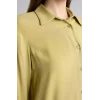 Defacto Z3538AZKH473 Haki Regular Fıt Gömlek Yaka Uzun Kollu Tunik
