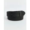 LCW ACCESSORIES Siyah Deri Görünümlü Erkek Kemer