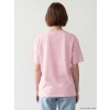 LCW Modest Pembe Bisiklet Yaka Manhattan Baskılı Kadın Tişört