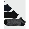LCW ACCESSORIES Karışık Desenli Bambu Erkek Patik Çorap 7li