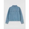 LCW Kids Mavi Taşlı Kız Çocuk Jean Ceket