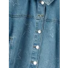 LCW Kids Mavi Taşlı Kız Çocuk Jean Ceket