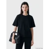 LCW Comfort Siyah Bisiklet Yaka Taşlı Kadın Tişört