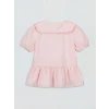 LCW Kids Pembe Bebe Yaka Kız Çocuk Gömlek