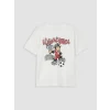 LCW Kids Beyaz Nostaljik Maymun Baskılı Unisex Çocuk Tişört