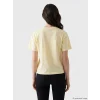 LCW Comfort Bej Bisiklet Yaka Çiçek Baskılı Kadın Tişört