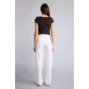 Defacto H1921AXWT84 Beyaz Wıde Leg Normal Bel Düz Paça Pantolon