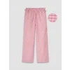 LCW Kids Pembe Loose Fit Ekose Kız Çocuk Pantolon