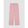 LCW Kids Pembe Loose Fit Ekose Kız Çocuk Pantolon
