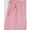 LCW Kids Pembe Loose Fit Ekose Kız Çocuk Pantolon