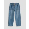 LCW Kids İndigo Beli Lastikli Erkek Çocuk Jean Pantolon