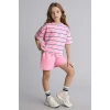 Defacto H7876A8PN82 Pembe Sweatshirt Kumaşı 2li Takım Kız Çocuk