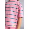Defacto H7876A8PN82 Pembe Sweatshirt Kumaşı 2li Takım Kız Çocuk