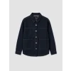 LCW EVERYDAY İndigo Gömlek Yaka Oversize Kadın Jean Ceket