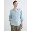 LCW Grace Mavi Regular Fit Kadın Gömlek