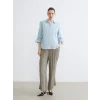 LCW Grace Mavi Regular Fit Kadın Gömlek
